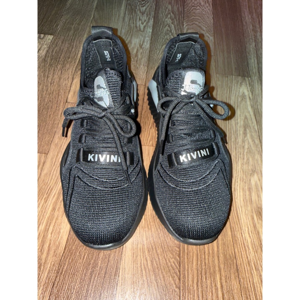 Kivini SG797-40‎ Mens 7.5/Womens 9 Black Knit Steel Toe Work Sneakers